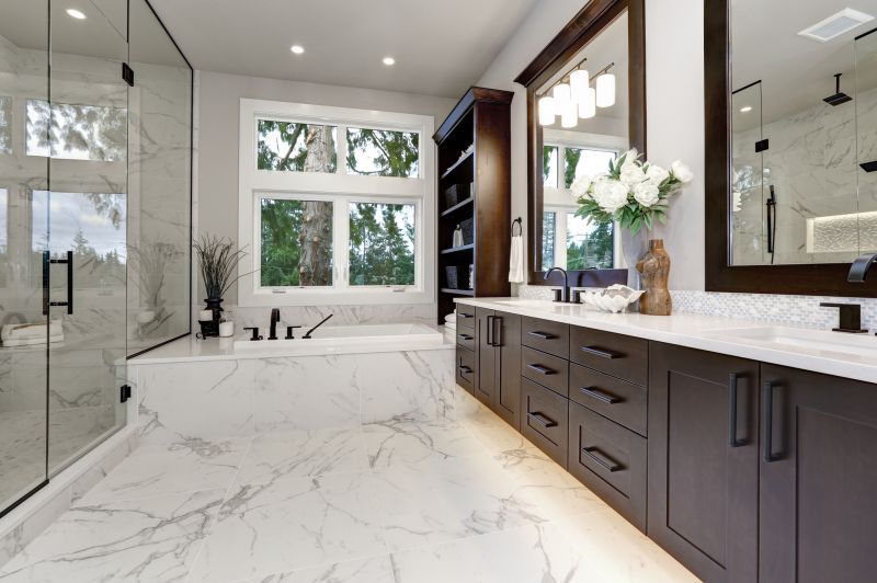 Modern Tub and Vanity
